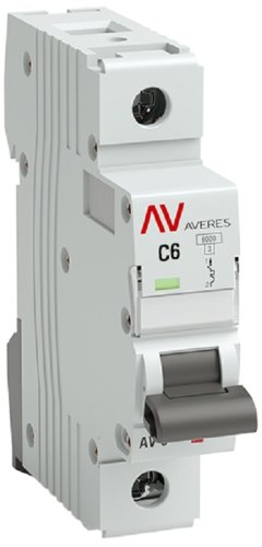 Выключатель автоматический EKF Averes AV-6 1п 6А C 6кА картинка